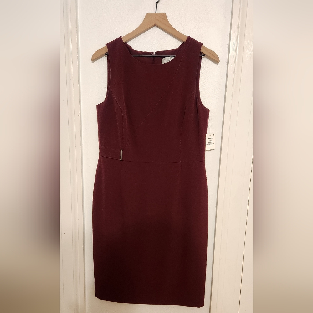 NWT Burgundy Kasper Dress - Size 8